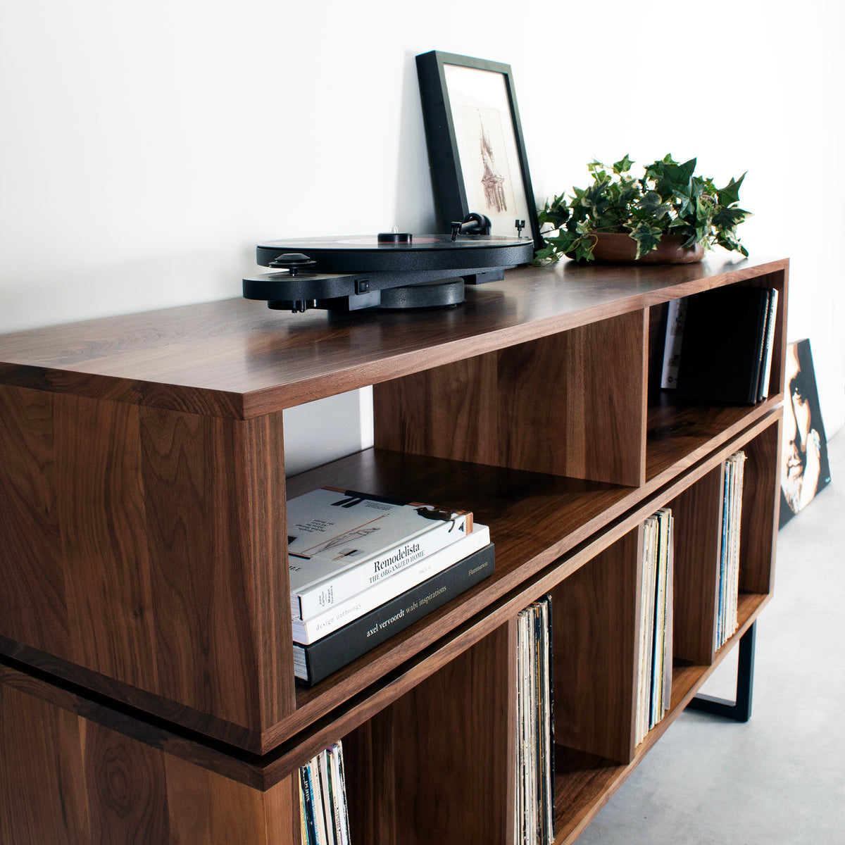 Stanton Vinyl Storage cabinet on Square Legs