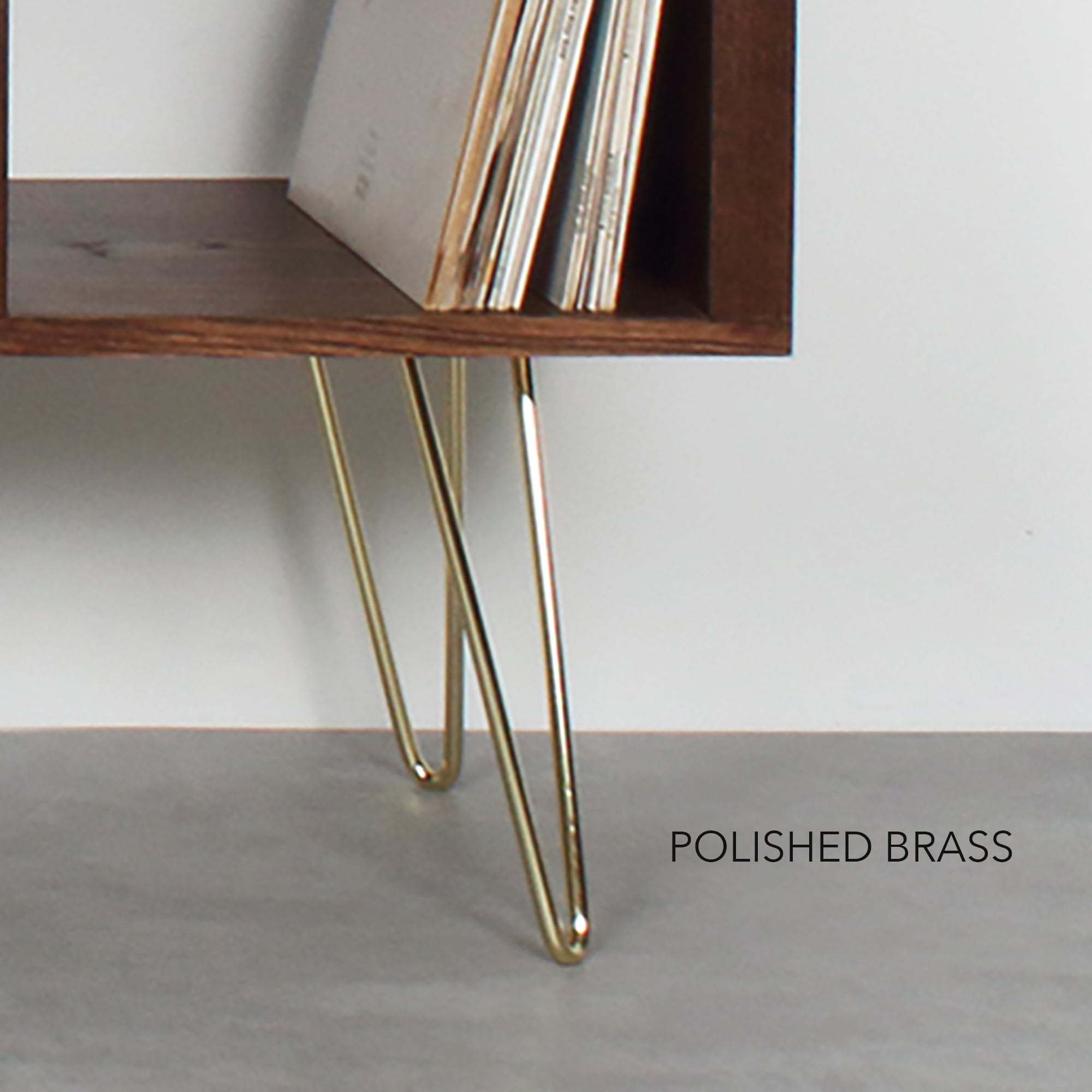 Brushed brass 2024 hairpin legs